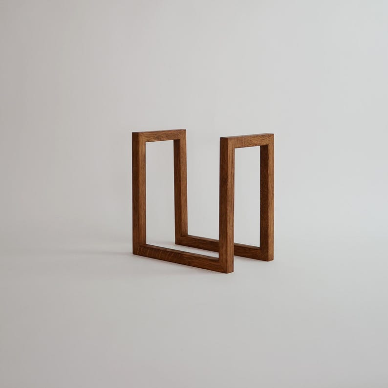 Vinyl Records Storage | Handmade Oak LP Record Stand | Minimalist Vinyl Storage Rack for Records | Modern Natural Wood Display Organizer image 10