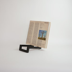 Unique Vinyl Rack, Wood Vinyl Records Storage, Modern design, Minimalistic Vinyl Storage, Record Storage, Record Rack, LP Record Stand Black