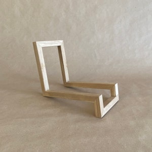 Unique Vinyl Rack, Wood Vinyl Records Storage, Modern design, Minimalistic Vinyl Storage, Record Storage, Record Rack, LP Record Stand image 11