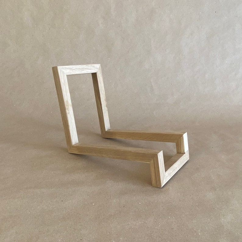 Unique Vinyl Rack, Wood Vinyl Records Storage, Modern design, Minimalistic Vinyl Storage, Record Storage, Record Rack, LP Record Stand image 11