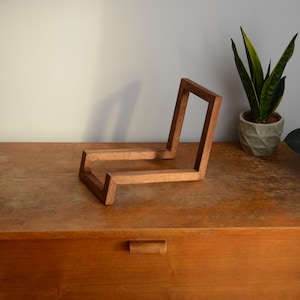 Unique Vinyl Rack, Wood Vinyl Records Storage, Modern design, Minimalistic Vinyl Storage, Record Storage, Record Rack, LP Record Stand image 6