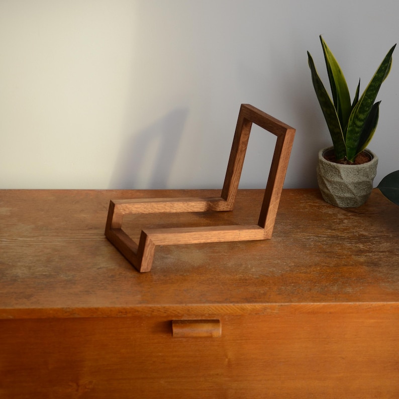 Unique Vinyl Rack, Wood Vinyl Records Storage, Modern design, Minimalistic Vinyl Storage, Record Storage, Record Rack, LP Record Stand image 6