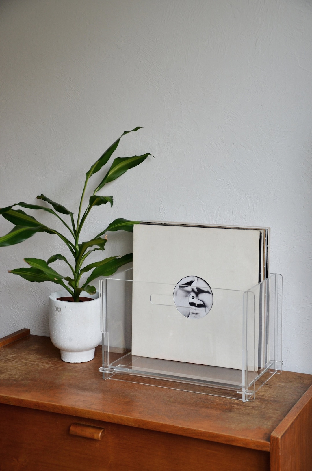 Vinyl Storage Box Display, Record Organizer, Plexiglass Vinyl Box