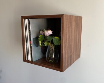 Floating Vinyl Record Storage Wood Vinyl Records Storage Modern design Record Storage Record Rack LP Record Stand