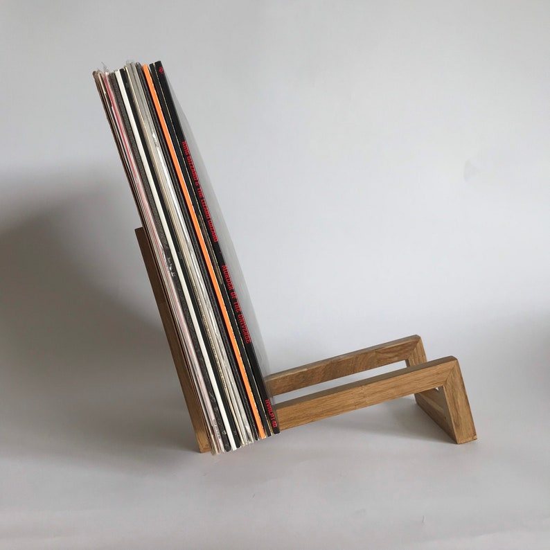 Unique Vinyl Rack Wood Vinyl Records Storage Modern design Etsy
