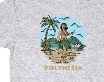 Vintage Polynesia Island Dancer Hula Siva Siva unisex t-shirt