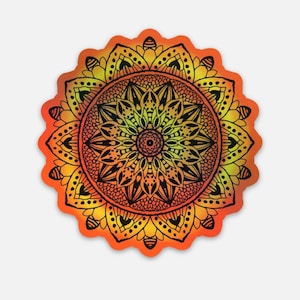 Holographic Mandala Sticker