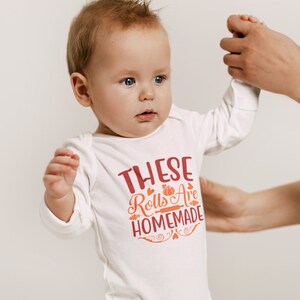 Thanksgiving Body - Diese Rollen sind selbstgemacht - Baby Boy Thanksgiving Outfit - Baby Mädchen Thanksgiving Outfit - Lustiges Thanksgiving Outfit