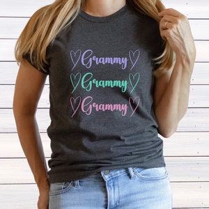 Cute Grammy Shirt with Pastel Cursive Font - Grammy T-Shirt - Gift for Grammy - Grammy Tshirt - Grandma Shirt - Gift for Grandma