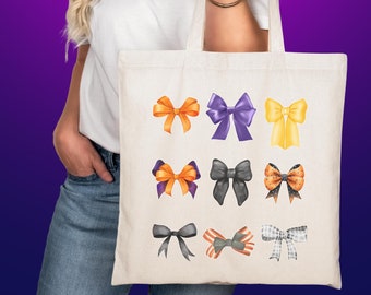 Bolsa de Halloween con lazos Bolsa de truco o trato Bolsa de Halloween Bolsa de truco o trato Bolsa de dulces Cubo de Halloween Regalo Bolsa de Halloween para niños