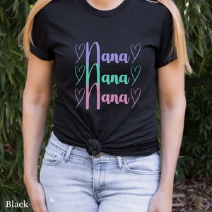 Linda camisa de Nana con fuente cursiva en colores pastel - Camiseta de Nana - Regalo para Nana - Camiseta de Nana - Camisa de abuela - Regalo para abuela - Regalo del día de la madre