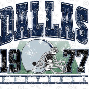 Vintage Dallas Football PNG