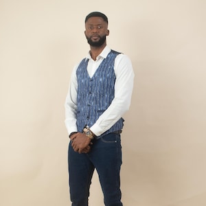AZI African Print Men Waistcoat