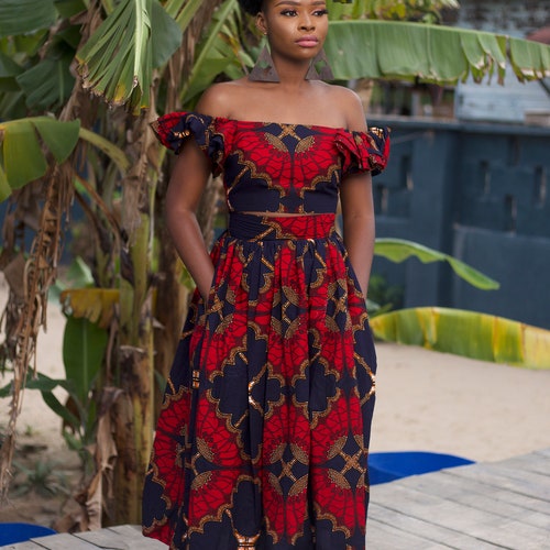 Midi Skirt / African Skirt / African Print Midi Skirt / Ankara - Etsy