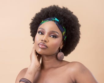 KESANDU Ankara Twist Headband | 100% Ankara Cotton | Handmade in Nigeria | Matching Clothing Available