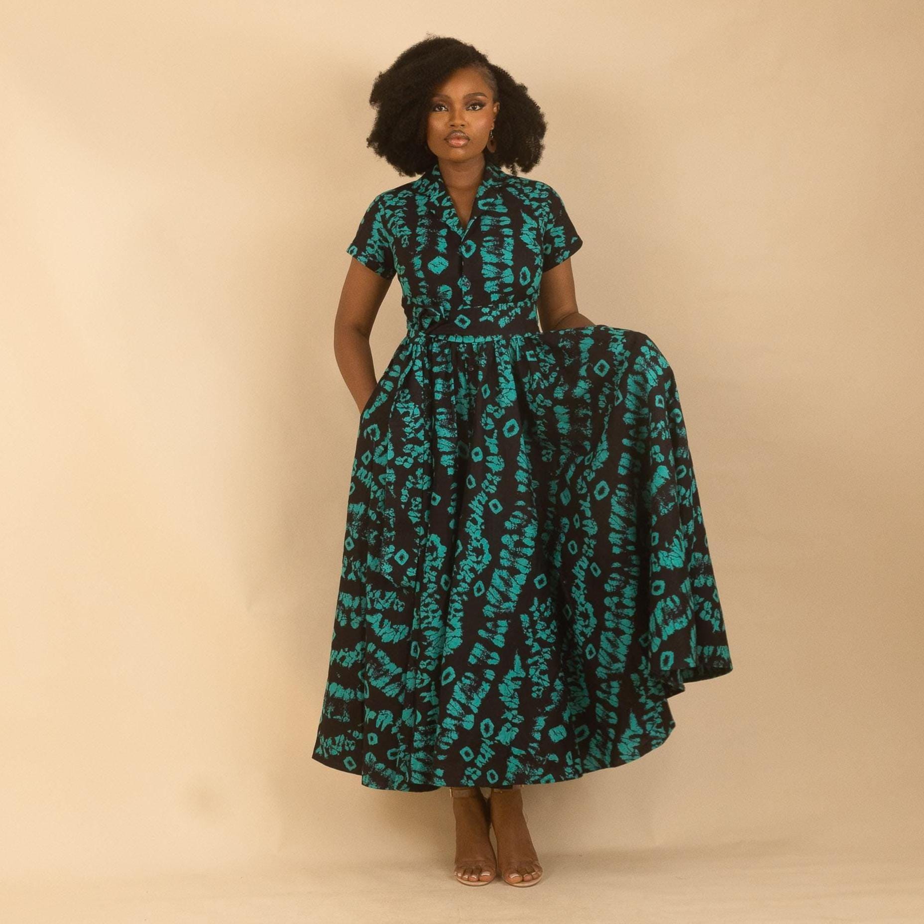 african dresses for older ladies Dress Women Print