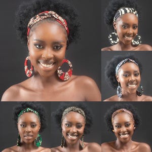 African Print Twist Headband - Headbands for Women