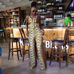 DELE African Print Ankara Jumpsuit
