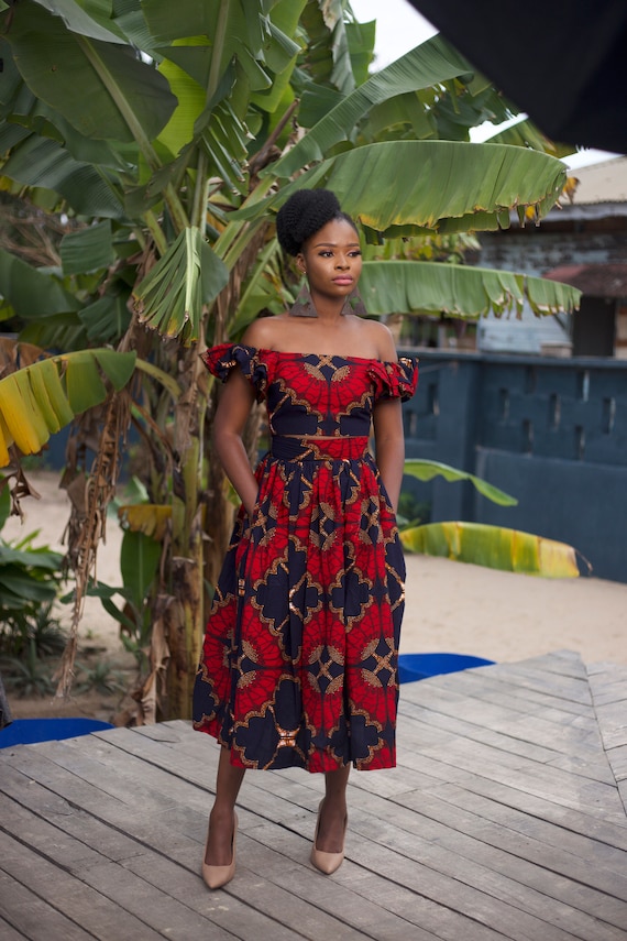 SALE Uk 8 US 4 DEMI Ankara Midi Skirt African Skirt African Print Midi Skirt Ankara Skirt African Clothing for Women Etsy UK