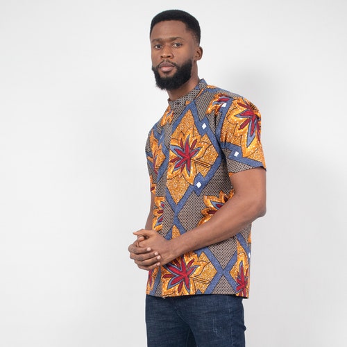 African Print Shirt and Shorts for Men Mens Clothing Ankara - Etsy