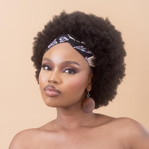 MBALI – Ankara Print Knot Headband – African Wax Hairband – Afro Hair Accessories - Matching Womens Clothing Available in my Shop