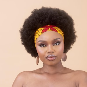 KENNA – African Print Plain Headband - Simple Ankara Hairband - Handmade African Gift - Matching Womens Clothing Available in my Shop