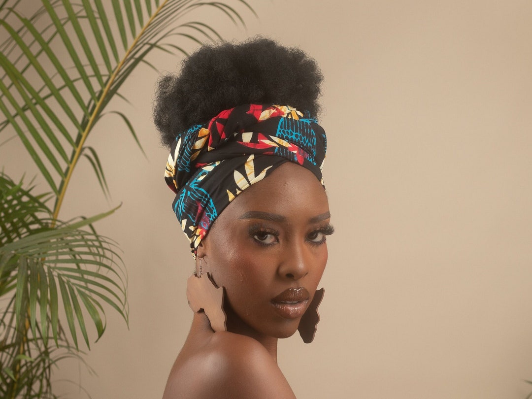 ESOSA African Print Floral Head Wrap Etsy