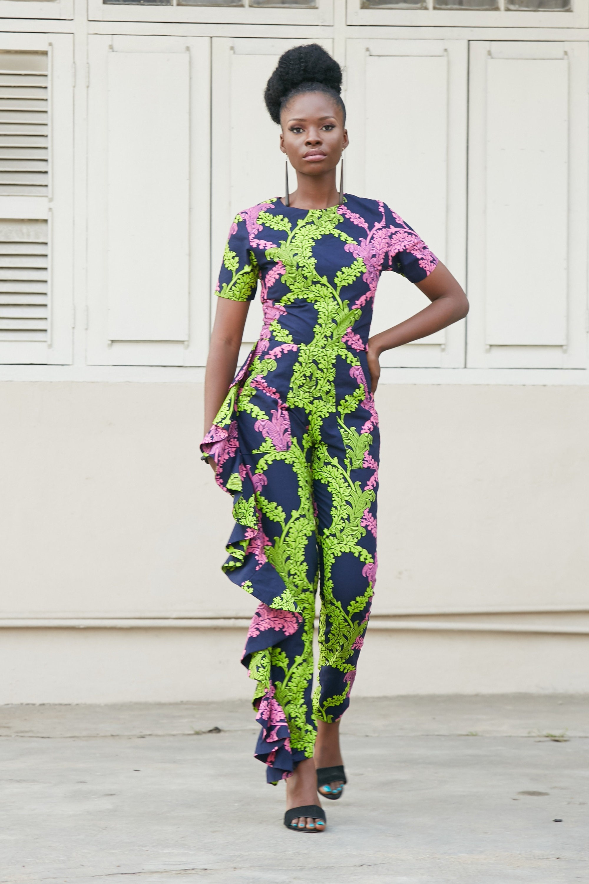 Image of Ankara Jumpsuit/African Print Clothing For Women - Tisa