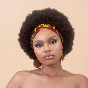 KENNA – African Print Twist Headband – Ankara Knot Hairband – Bold Wax Cloth - Matching Womens Clothing Available in my Shop