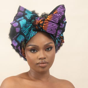 ODOSA African Print Head Wrap | Ankara Head Wrap | Gift for Her | Head Wraps for Women