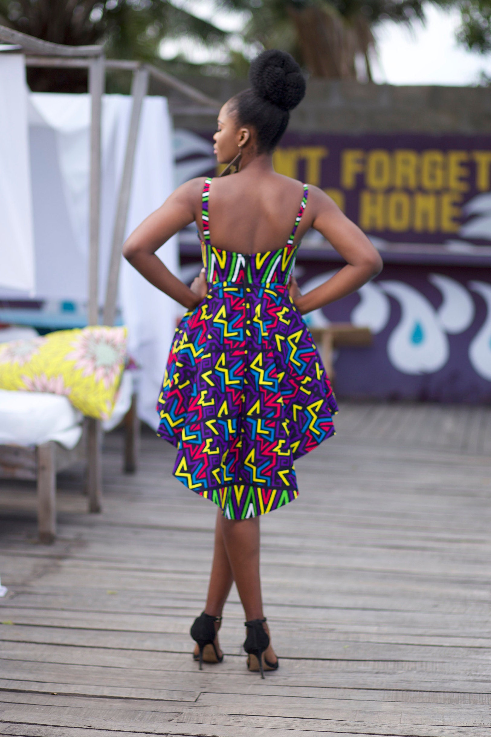 high low ankara gown