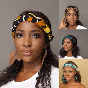 African Print Ankara Braided Headband | African Hairband | African Hair Accessories | African Fashion Accessories | Cotton Headband