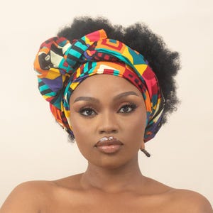 ADUWA African Print Head Wrap | Ankara Head Wrap | Gift for Her | Head Wraps for Women