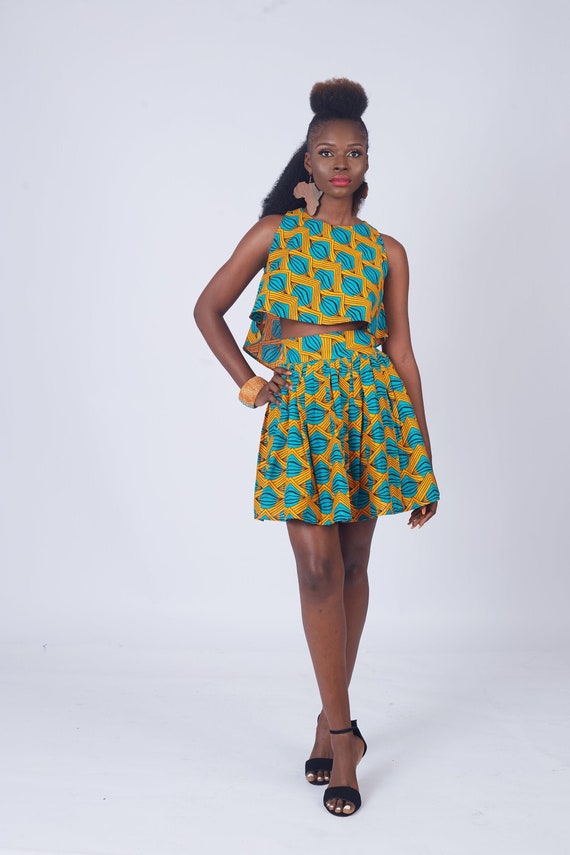 African Crop Top African Clothing African Print Crop Top | Etsy
