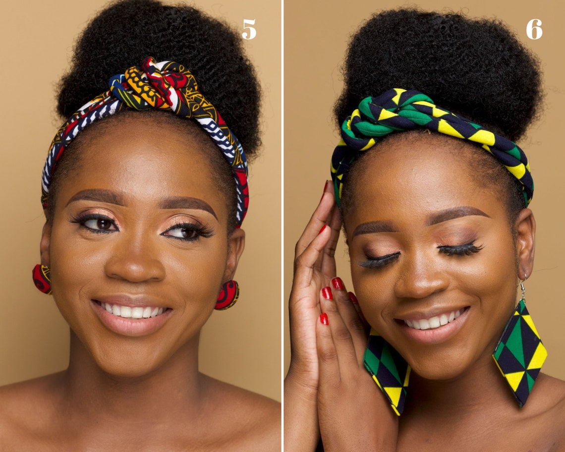 Gift African Headband Ankara Knot Front Headband Multi Etsy UK