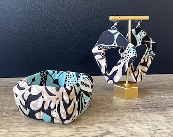 LOLADE Ankara set armbanden en oorbellen | Handgemaakt in Nigeria | Afrikaanse sieraden | Cadeau voor vrouwen
