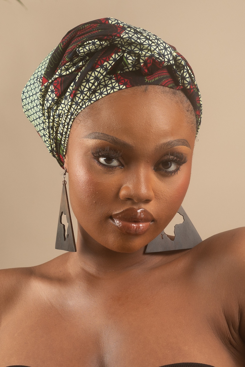 IHOTU African Head Wrap Head Wraps for Women Ankara Head Wrap image 3