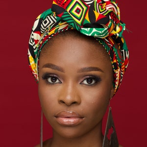 RONKE Ankara Head Wrap African Hair Wrap Gift for Her image 2