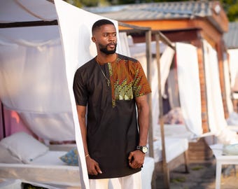 Chemise Homme Robert Graham édition Limitée Wakanda - Satin, Broderies, Perles