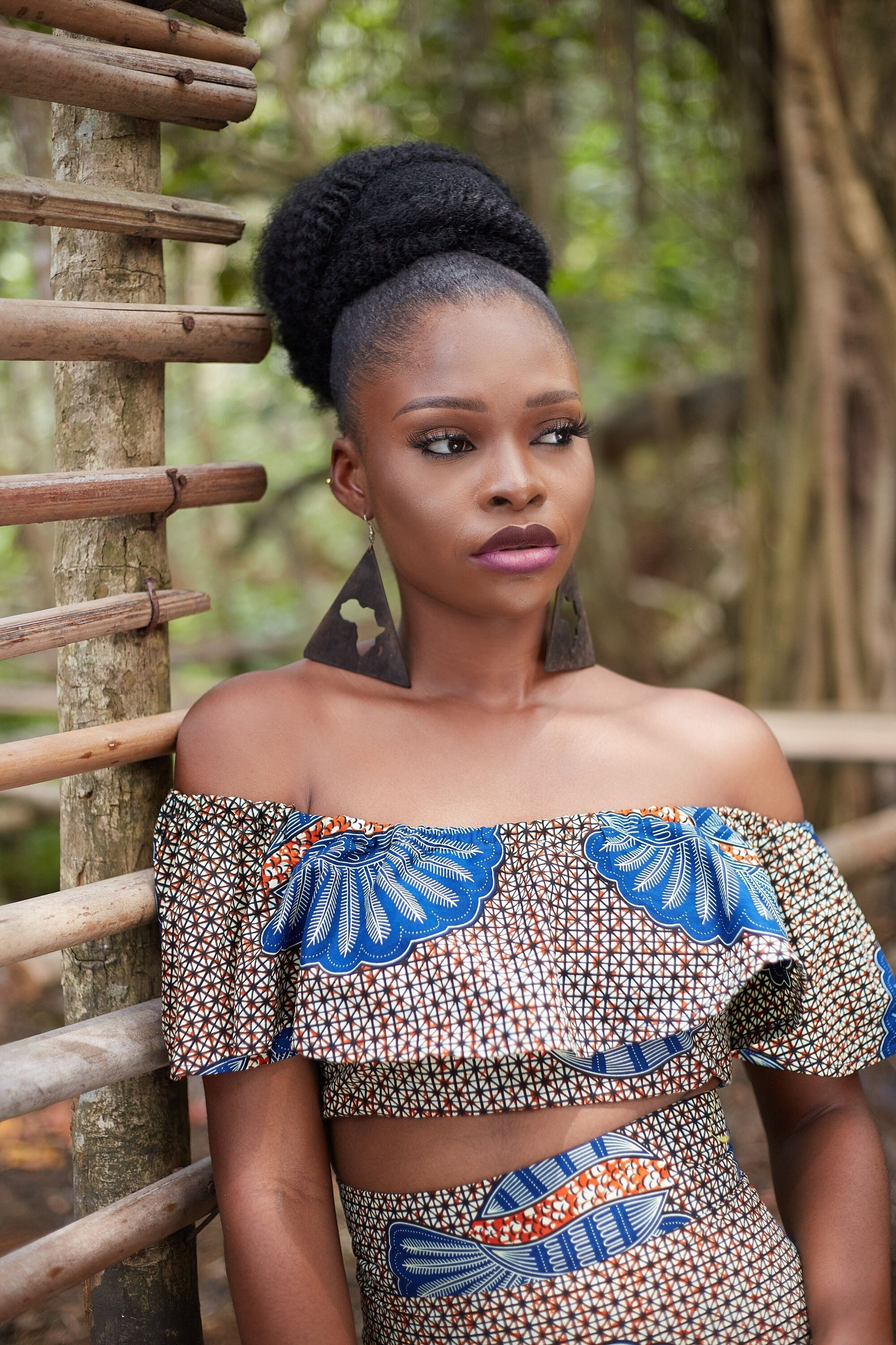 Image of Africa Top/Ankara Crop Tops For Women African Print Clothing Fashion - Amaju