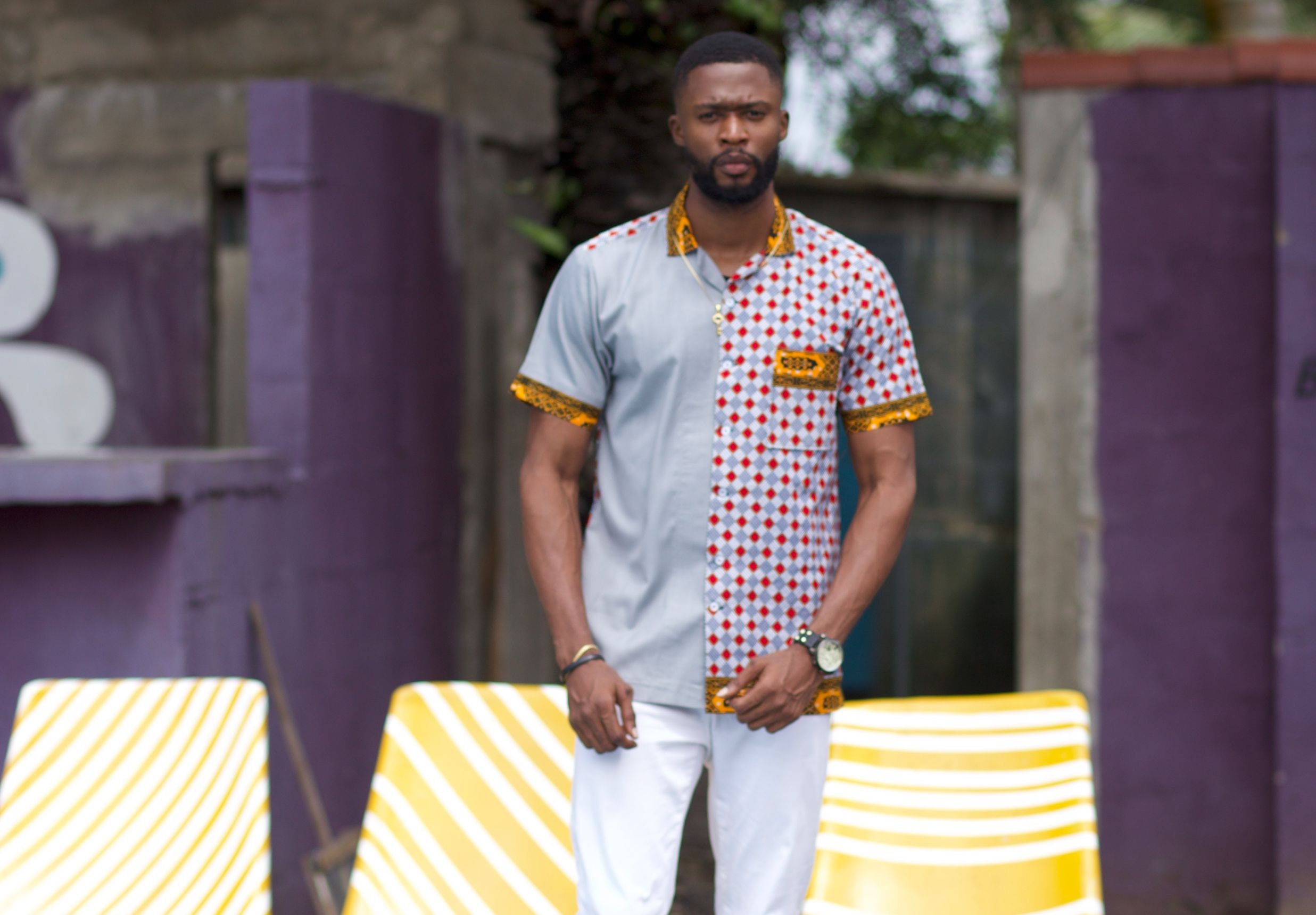 Image of African Shirt For Men/Mens Clothing Fashion Print Ankara - Ayanda