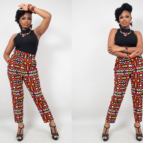 OKIMMA African Print Ankara Trousers - African Clothing for Women | NABORHI