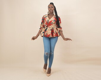 flower peplum blouse – Acka online store