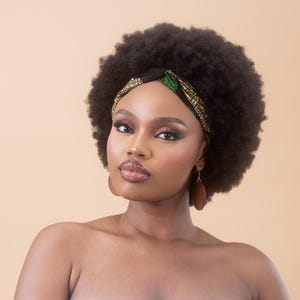 UZIMA – African Print Plain Headband - Ankara Hairband - Matching Womens Clothing Available in my Shop