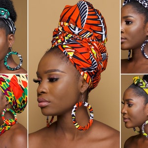 African Hoop Earrings | Gift |  Ankara Earrings | Fabric Earrings