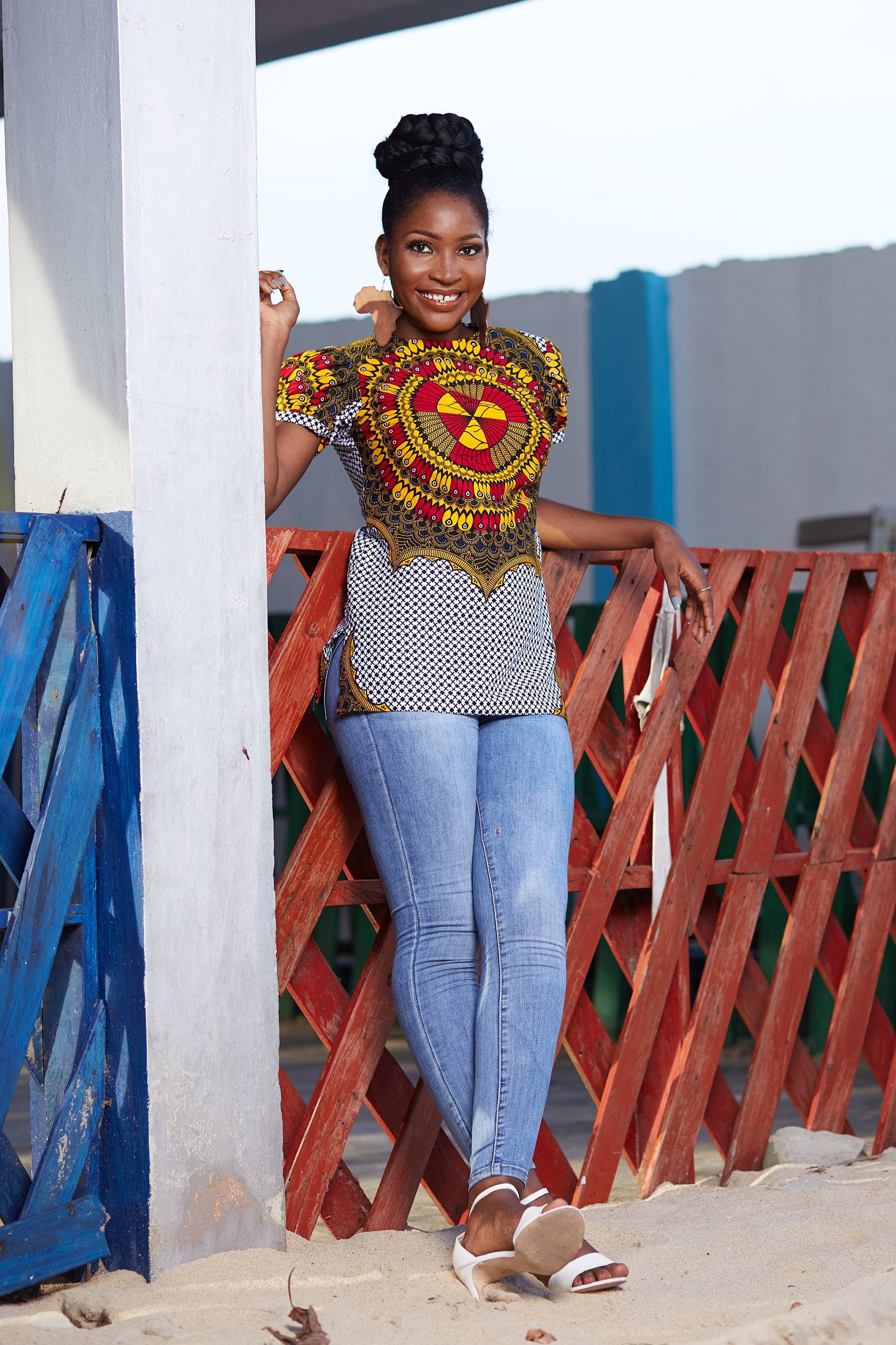 Image of African Print Ankara Top | For Women - Olusola