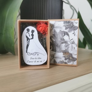 Boite à message/cadeau/diorama/mariage/fiançailles/annonce/demande