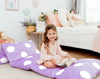 Floor Lounger Cover for kids Floor mat for kids Floor cushion cover kids room Pillow lounger kids Tent Sleepover Floor Lounger Nap mat