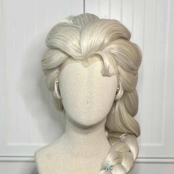 Lace Front Elsa Inspired Character Wig -Professional Wig for Character Performing & Cosplay