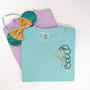 Jasmine embroidered Tshirt, Aladdin embroidered shirt, Jasmine t-shirt, Disney Princess Shirt, Disney tshirt, Disney Tanktop